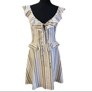 EEUC HEARTLOOM Linen summer striped dress